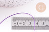 Cordon Violet tressé polyester 0.6mm, x1 mètre (G10665)