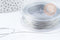 Cordon argent métallisé polyester 1mm, fil pour bijoux noeud coulissant, x1 mètre (G9091)
