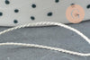 Cordon argenté, fabrication bijoux bijoux,ruban mariage,scrapbooking, largeur 1.2mm, x1 ou x5 ou x10 Mètres G3348