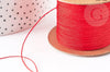 Cordon fil de jade nylon rouge 0.4mm, fabrication bijoux avec nœud coulissant, x1mètre G9117