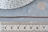 Cordon marron Métallisé tressé polyester 1mm, cordon métallisé pour bijoux , x1 mètre G8173