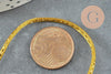 Cordon or queue de rat satiné 1.5mm doré, x1 mètre (G3761)