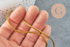 Cordon or queue de rat satiné 1.5mm doré, x1 mètre (G3761)