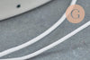 Cordon polyester blanc, fabrication bijoux, création bijoux,scrapbooking, 0.7mm, x 5mètres G6729