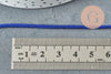 Cordon queue de rat satin bleu roi,cordon brillant, cordon satiné, cordon Bijou, lacet bleu,2mm, x 5mètres G1094