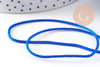 Cordon satiné torsadé bleu roi 2mm, x1 mètre (G10886)