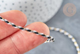 Cordon tressé blanc gris noir or 1.5mm-2mm,cordon multicolore scrapbooking,corde décoration, x1 mètre G8126