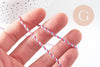 Cordon tressé blanc rose bleu 2mm, cordon pour bijoux,cordon multicolore scrapbooking, x1 mètre,G5938