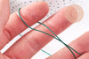 Cordon vert foncé tressé polyester 0.8mm, x1 mètre (G10673)