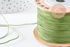 Cordon vert kaki tressé polyester 0.6mm, x1 mètre (G10663)