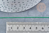 Cordon vert tressé polyester 0.6mm, cordon fil de jade pour bijoux, x1 mètre G8448