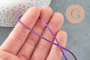 Cordon violet or,ruban mariage, scrapbooking, largeur 1.8mm, x1 mètre G1750