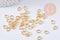 Anneaux de jonction ouverts ovales fer doré 6.5mm x50 (G1548)
