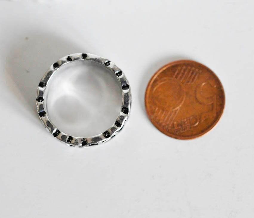 EP Bague croix argenté homme 20mm, x1 (G0764)