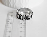 EP Bague croix argenté homme 20mm, x1 (G0764)