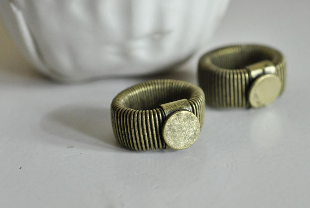 EP Bague réglable bronze avec plateau 17mm (G641)