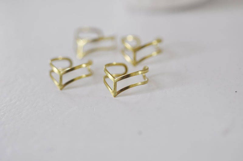EP Bague réglable diadème fin, creation bijoux,bague laiton brut, bijou minimaliste,support bague, création bijoux,bague fine,bague géométrique