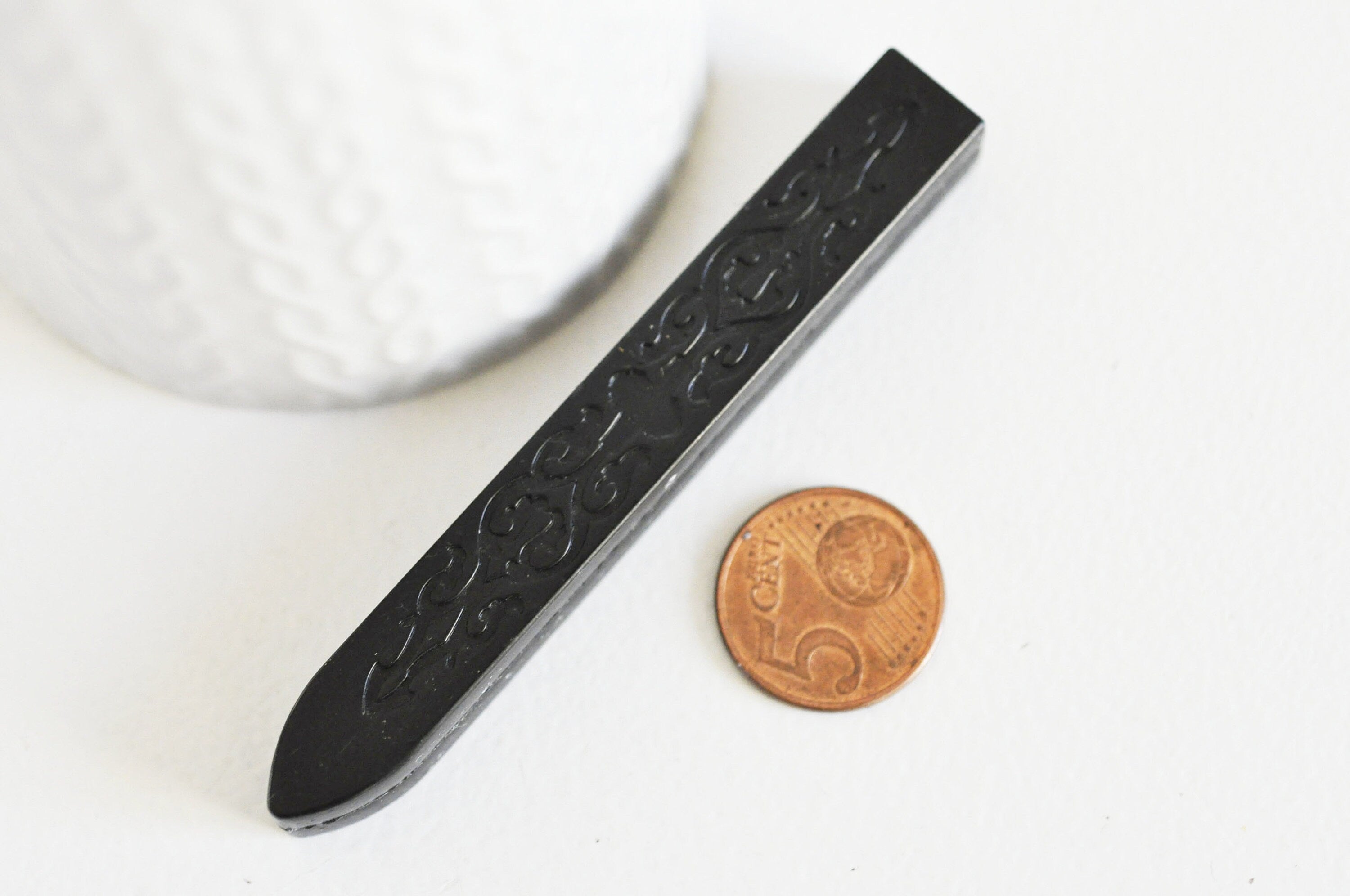 EP Batonnet de cire pour sceau à cacheter noire sans mèche, x1,G3422