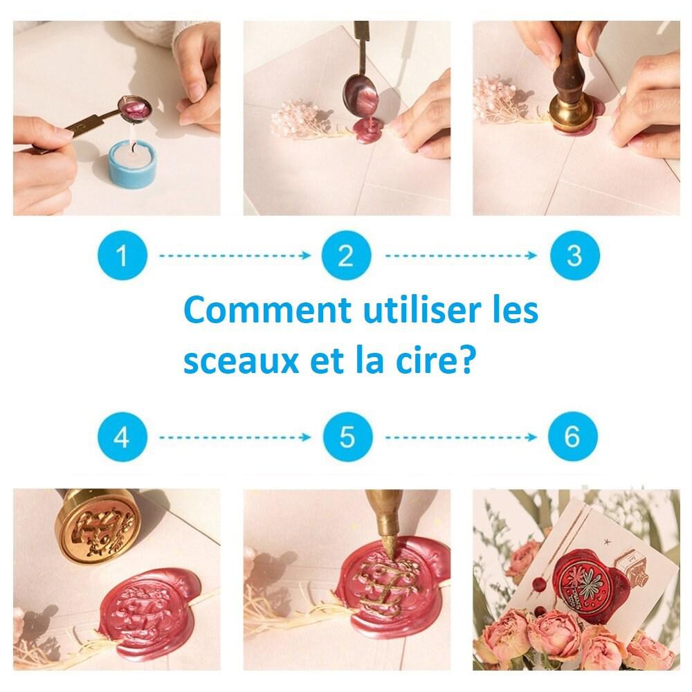 EP Batonnet de cire pour sceau à cacheter noire sans mèche, x1,G3422