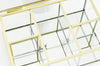EP Boite à bijoux en verre rectangle,rangement bijoux, boite verre vintage, boîte décoration, décoration minimaliste, boîte verre, 18cm,G3258