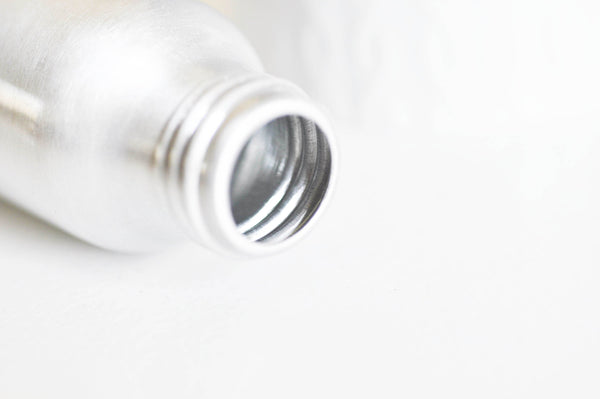 EP -Bouteille aluminium brossé bouchon plastique, bouteille métal,emballage cosmétique, flacon cosmétique, cosmétique maison,8x3cm,30ml-G2073