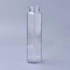 EP Bouteille hexagonale verre, bouteille verre, décoration mariage,cloche verre,tube verre, création bijoux,19x5cm, x1,G208