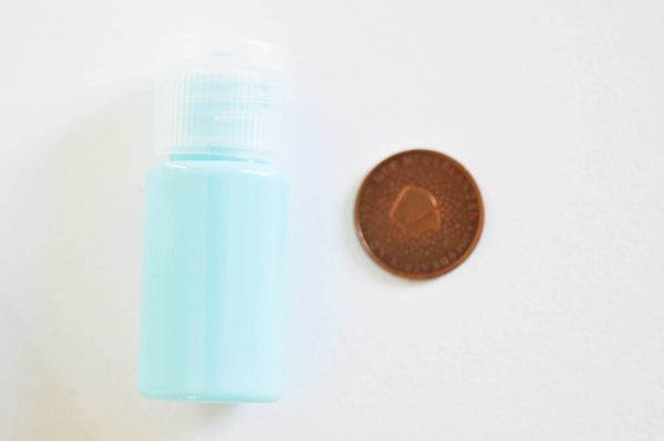 EP Bouteille plastique bleu, bouteille métal,emballage cosmétique, flacon cosmétique,cosmétique maison, contenant avion,5.7x2.3cm,10ml,G3067