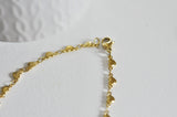 EP Bracelet acier dorée 14k cœur,un bracelet fantaisie sans nickel en acier inoxydable doré,2mm,21cm, x1 G5343
