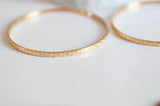 EP Bracelet jonc gravé acier doré 66mm, x1 (G3066)