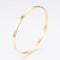 EP Bracelet jonc lisse acier doré 66mm x1