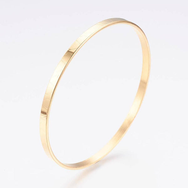 EP Bracelet jonc lisse acier doré 66mm x1