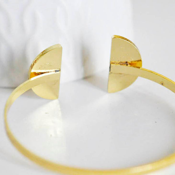 EP-Bracelet jonc réglable demi-cercle 14k, laiton doré 14K,bracelet géométrique,fabrication bijoux, bracelet doré, 64mm G6608