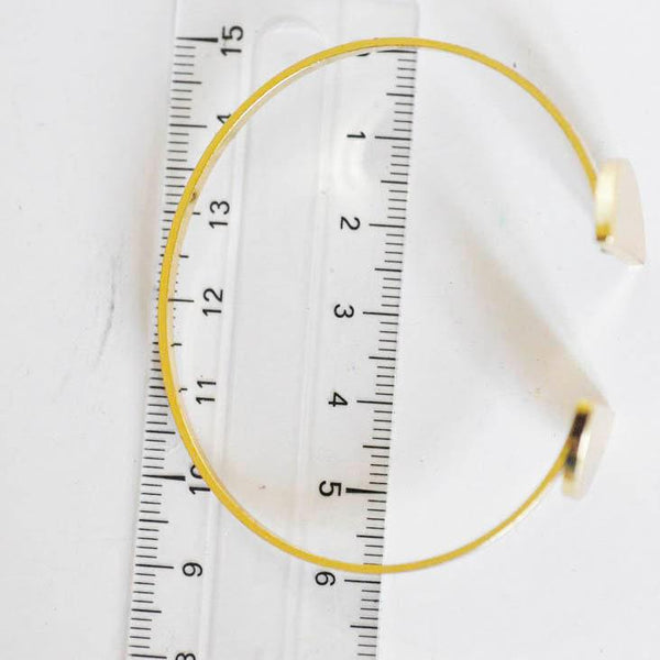 EP-Bracelet jonc réglable demi-cercle 14k, laiton doré 14K,bracelet géométrique,fabrication bijoux, bracelet doré, 64mm G6608