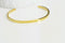 EP Bracelet jonc réglable finition or 16k percé,finition or 16carats,dorure or, fabrication bijoux, bracelet doré, 55mm, x1,G2585