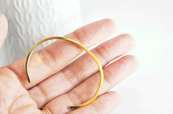 EP Bracelet jonc réglable finition or 16k percé,finition or 16carats,dorure or, fabrication bijoux, bracelet doré, 55mm, x1,G2585