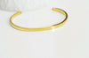 EP Bracelet jonc réglable finition or 16k percé,finition or 16carats,dorure or, fabrication bijoux, bracelet doré, 55mm, x1,G2585
