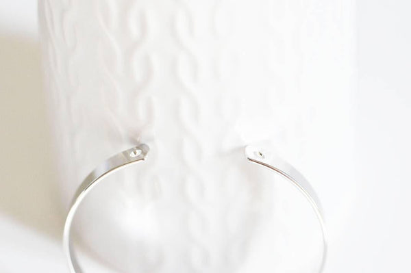 EP Bracelet jonc réglable finition or blanc 56mm, x1 (G3011)