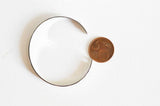 EP Bracelet jonc réglable finition or blanc 56mm, x1 (G3011)