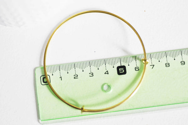 EP-Bracelet jonc réglable laiton brut 65mm, x1 (G1902)