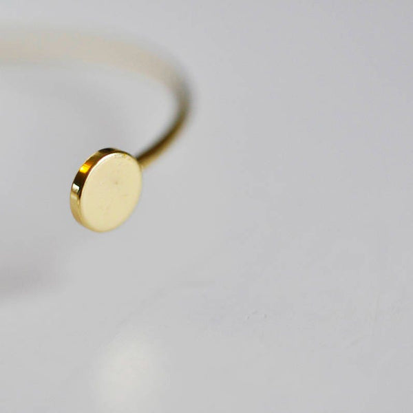 EP Bracelet jonc réglable lune 14k, fournitures créatives, laiton doré 14K, bracelet fantaisie, fabrication bijoux, bracelet doré, 64mm