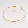 EP Bracelet jonc réglable lune 14k, fournitures créatives, laiton doré 14K, bracelet fantaisie, fabrication bijoux, bracelet doré, 64mm