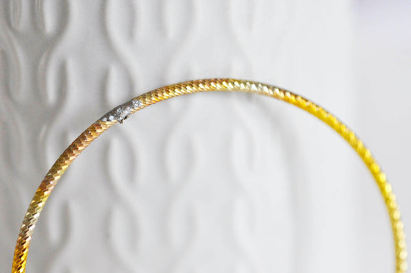 EP Bracelet jonc torsadé laiton brut 60mm, x1 (G0558)