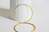 EP Bracelet jonc torsadé laiton brut 60mm, x1 (G0558)