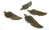EP Breloque grande aile bronze,fourniture bronze, fourniture créative, pendentif bronze,aile bronze, création bijoux,sans nickel,5.6cm-