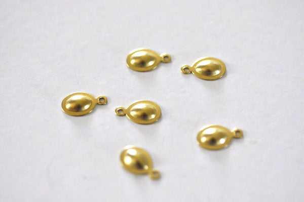 EP Breloque navette boule laiton brut 10mm,x 10-G1009