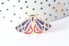 EP-Broche pin's papillon mystique zamac doré 15.5x27mm, customisation vêtement, x1 (G7848)