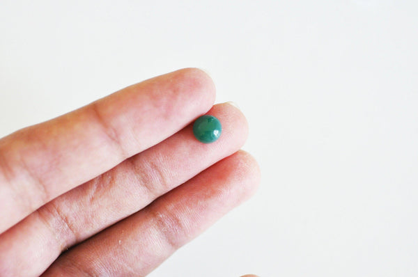 EP Cabochon agate vert naturell 8mm,G2948