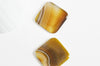 EP Cabochon carré agate jaune, cabochon pierre Bijou pierre naturelle, cabochon agate naturelle,39mm x1 G5058