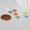 EP Cabochon dôme rond verre irisé,fournitures créatives, cabochon rond, cabochon céramique fait main, 9mm, x 10- 20 ou 50 pièces-G120