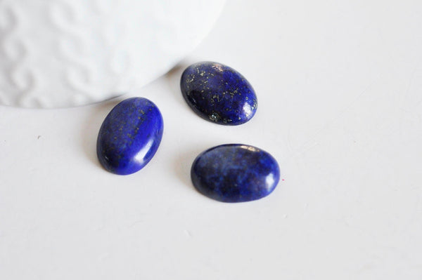 EP-Cabochon ovale Lapis Lazulis, cabochon ovale,lapis Lazulis,lapis pierre naturelle,18x13mm, x1 G0378